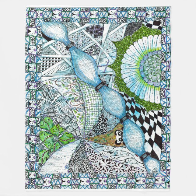 Zen-Roligt Blanket Fleecefilt (Framsidan)