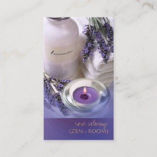 Zen-rum/Lavendel-visitenkort Visitkort