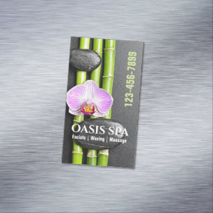 Zen Salon AromaTherapy Massage Therapy Beauty SPA Magnetiska Visitkort