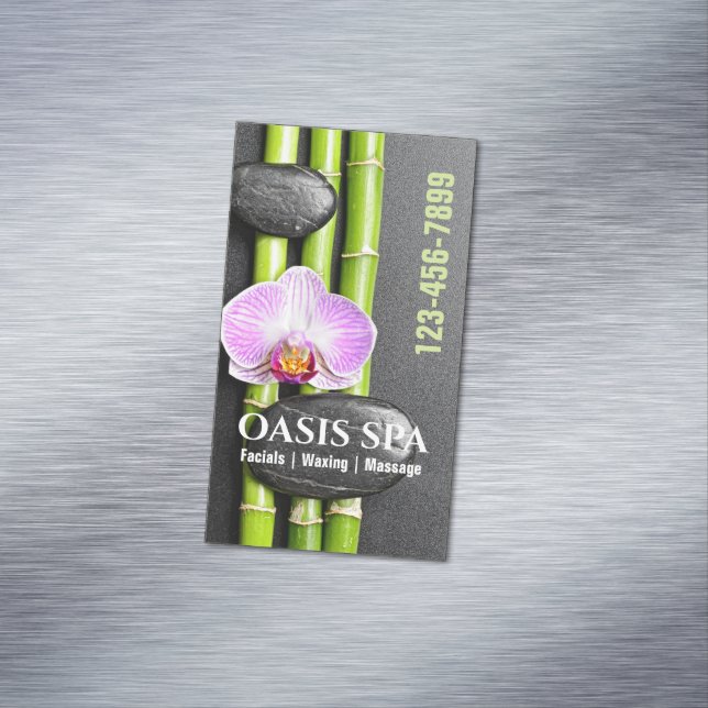 Zen Salon AromaTherapy Massage Therapy Beauty SPA Magnetiska Visitkort (In Situ)