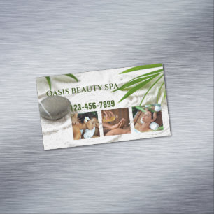 Zen Salon AromaTherapy Massage Therapy Beauty SPA Magnetiska Visitkort