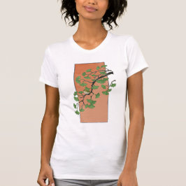 Zen Serenity: Minimalist Ginkgo Tree T Shirt