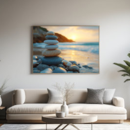 Zen Serenity | Staplade stenar vid Sunrise