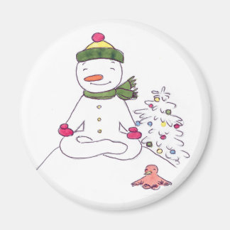 Zen Snögubbe, Yoga Snögubbe Magnet