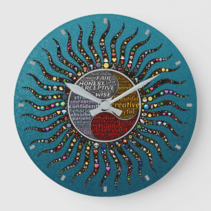 Zen Sol Wall Clock Stor Klocka