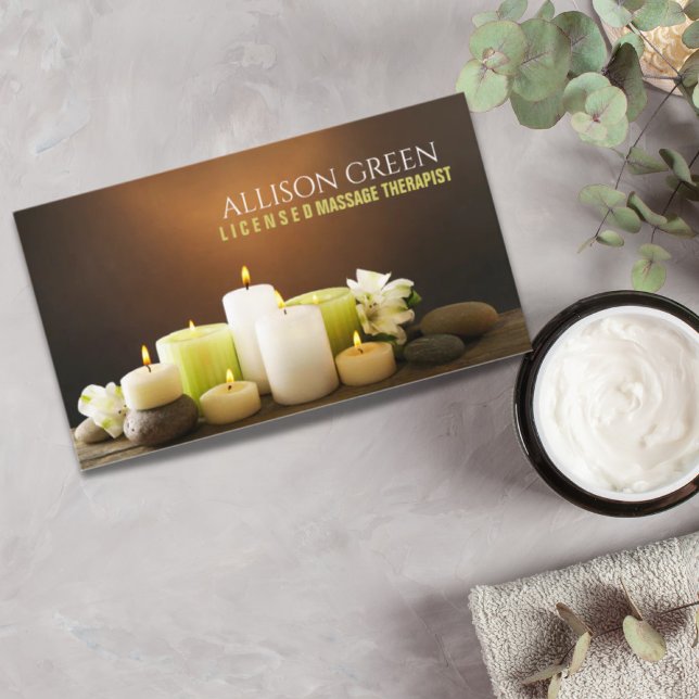 Zen SPA Beauty Salon AromaTherapy Massage Therapy Visitkort (Skapare uppladdad)