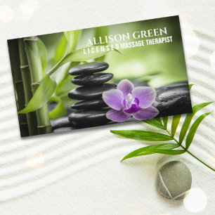 Zen SPA Beauty Salon AromaTherapy Massage Therapy Visitkort