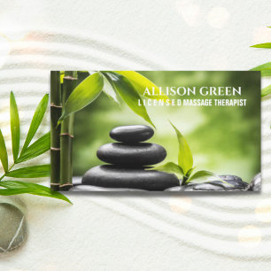 Zen SPA Beauty Salon AromaTherapy Massage Therapy Visitkort