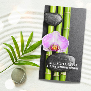 Zen SPA Beauty Salon AromaTherapy Massage Therapy Visitkort