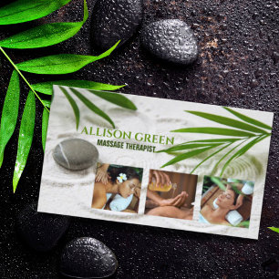 Zen SPA Beauty Salon AromaTherapy Massage Therapy Visitkort