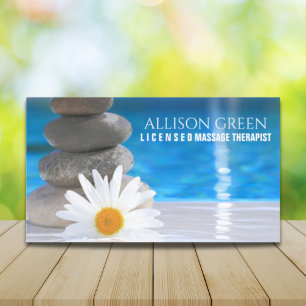 Zen SPA Salon Aromaterapi Massage Therapist Visitkort