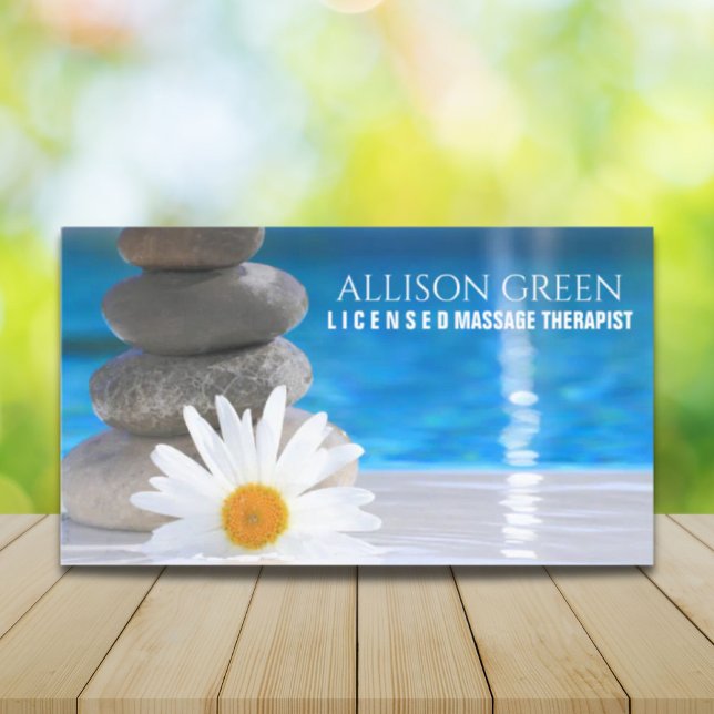 Zen SPA Salon Aromaterapi Massage Therapist Visitkort (Zen SPA Salon Aromatherapy Massage Therapist Business Card)