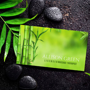 Zen SPA Salon Aromaterapi Massage Therapist Visitkort