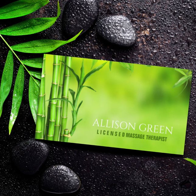 Zen SPA Salon Aromaterapi Massage Therapist Visitkort (Zen SPA Salon Aromatherapy Massage Therapist Business Card)