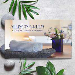 Zen SPA Salon AromaTherapy Massage Therapy Visitkort