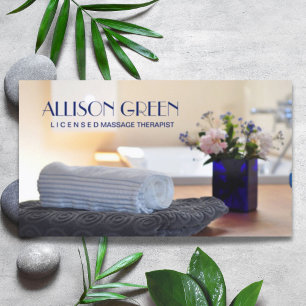 Zen SPA Salon AromaTherapy Massage Therapy Visitkort