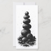 Zen Stenröse – Minimalistisk Ritualinbjudan