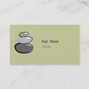 Zen Stone Stacks Sketch Visitkort