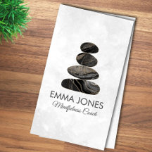 Zen Stones Black Marble and guld - Minimal