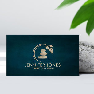 Zen Stones - harmoni och lugn pastel guld Visitkort