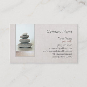 Zen Stones Holistic Health Healer Visitkort