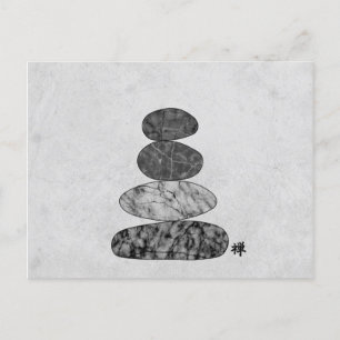 Zen Stones Marble Helg Vykort