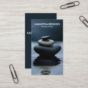 Zen Stones Massage Terapeut Visitkort