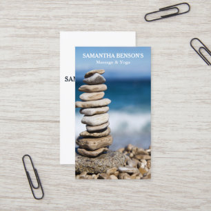 Zen Stones Massage Terapeut Visitkort