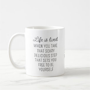 Zen Stones Motivational Quote Kaffemugg