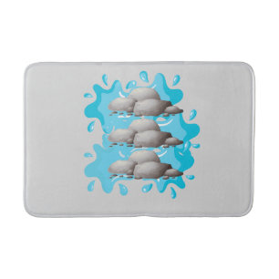 Zen Stones och Vatten Stänk Bath Mat Badrumsmatta