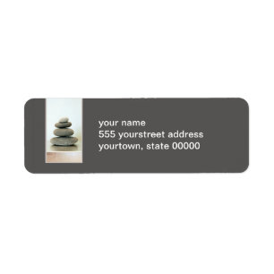 Zen Stones Return-adressetikett Returadress Etikett
