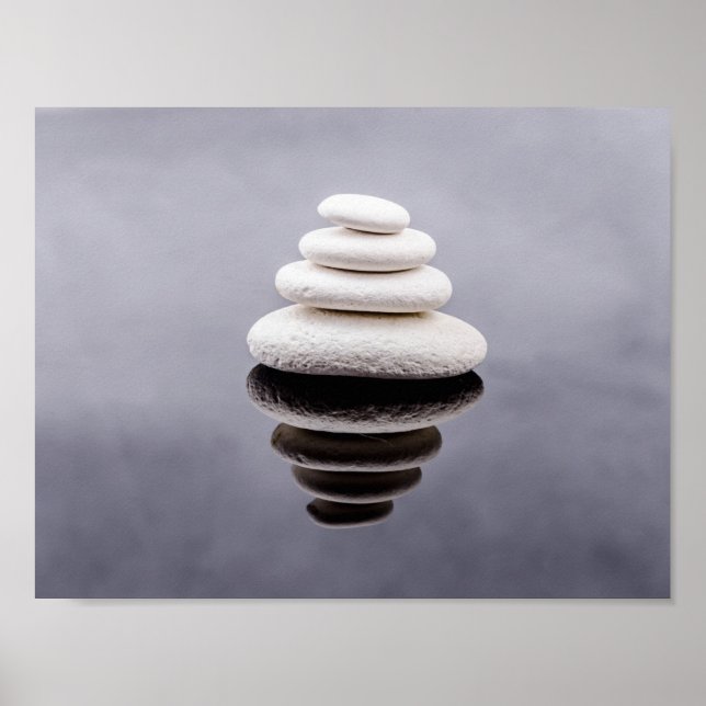 Zen Stones Vackra konst Poster (Framsidan)