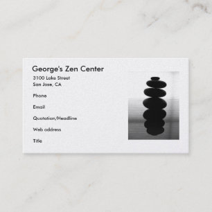 Zen Stones Visitkort