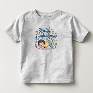Zen Stretch skratt upprepa yogaanhängare T Shirt