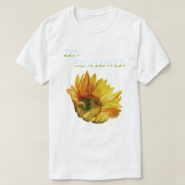 ZEN SUNFLOWER T SHIRT (Design framsida)