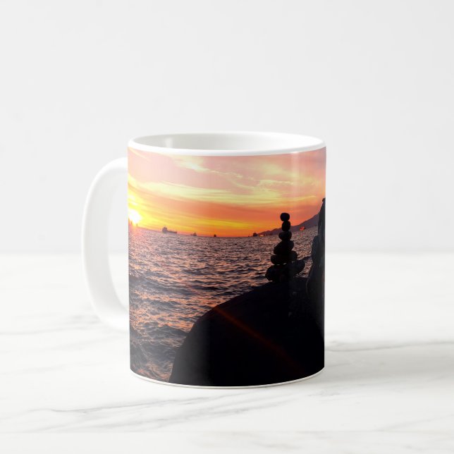 Zen Sunset Serenity Mugg (Framsida vänster)