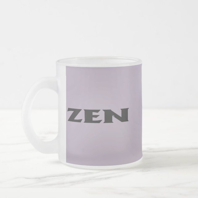 Zen svart grått frostigt mugg (Vänster)