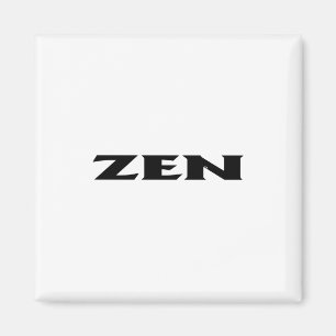 Zen svart vit kvadratmagnet magnet