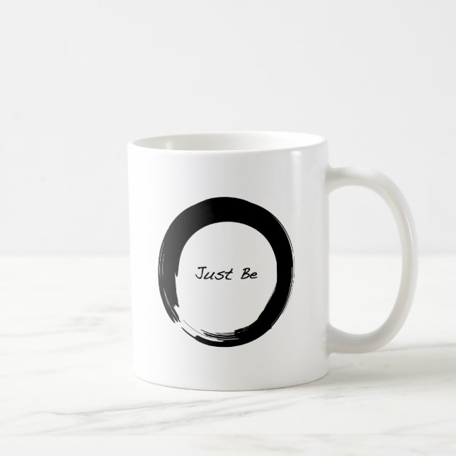 Zen-symbol med "Just Be" Kaffemugg (Höger)