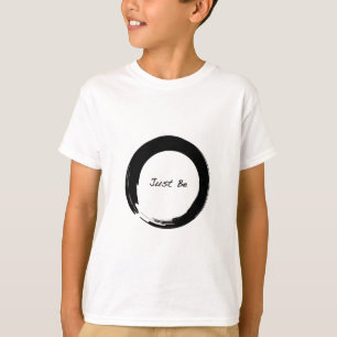 Zen-symbol med "Just Be" Tee Shirt
