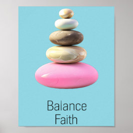 Zen-tanke balans tro poster