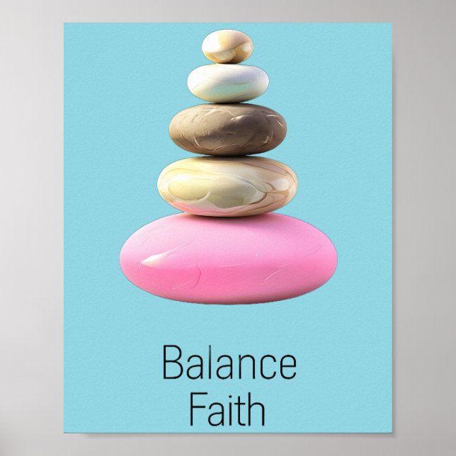 Zen-tanke balans tro poster (Framsidan)