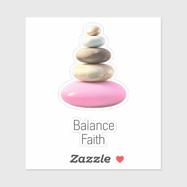 Zen tankebalans klistermärken (Ark)