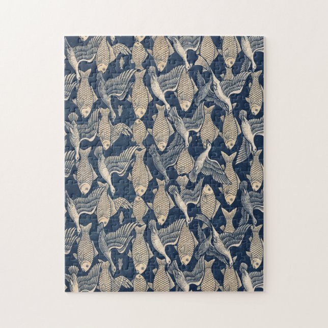 Zen Tessellation "Form is Emptiness" Jigsaw Puzzle Pussel (Vertikal)