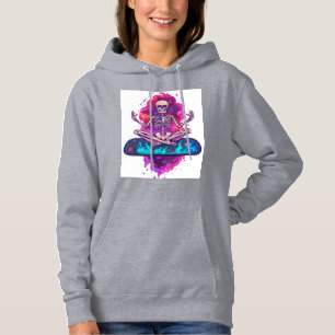 Zen till benet � Rolig rymdyoga skelett T Shirt