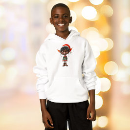 Zen Tonåring jul Elf Boy's Hoodie T Shirt