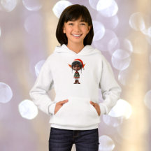 Zen Tonåring Jul Elf Girl's Hoodie
