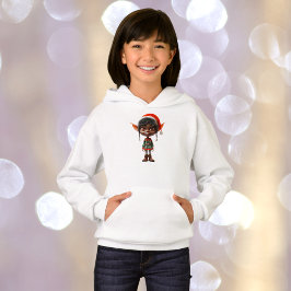 Zen Tonåring Jul Elf Girl's Hoodie T Shirt