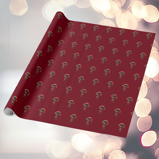 Zen Tonåring jul Elf Wrapping Papper Presentpapper (Skapare uppladdad)