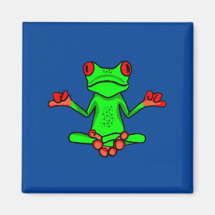 Zen Träd Frog Magnet
